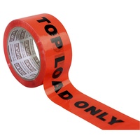 Printed Warning Tape 'Top Load' Fluro Orange
