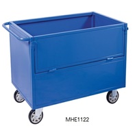 MHE1122 - Solid Sided Cage Trolley - Fold Down Side & Open Top