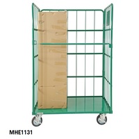 MHE1131 - Heavy Duty Cage 1100mm Trolley With Open Front 