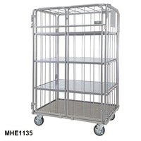 MHE1135 - Heavy Duty Bar Security Cage Trolley