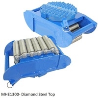 MHE1300 - Heavy Duty Roller Load Skate - Diamond Steel Top