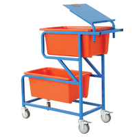 Order Picking Trolley - Twin Tub Offset
