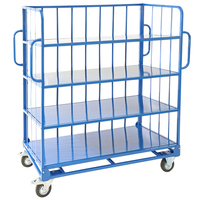 Heavy Duty Sloping 4 Shelf Trolley