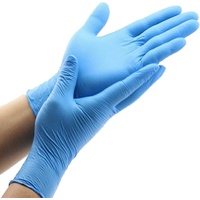 Latex Gloves - Blue Low Powder