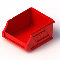 Parts Bin B5 118mm x 100mm x 66m Red