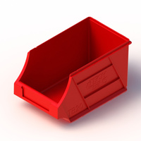 Parts Bin B20 230mm x 134mm x 125mm Red