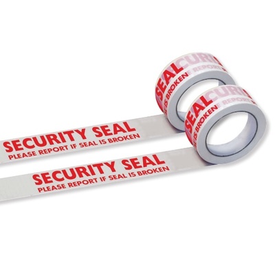Printed Warning Tape 'Security Seal' White.