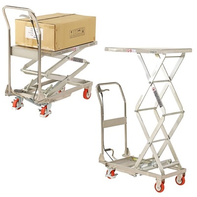 Stainless Steel Scissor Lift Trolley