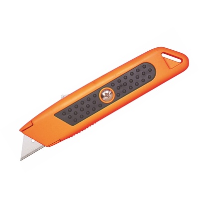 Safety Rubber-Grip Self Retracting Knife