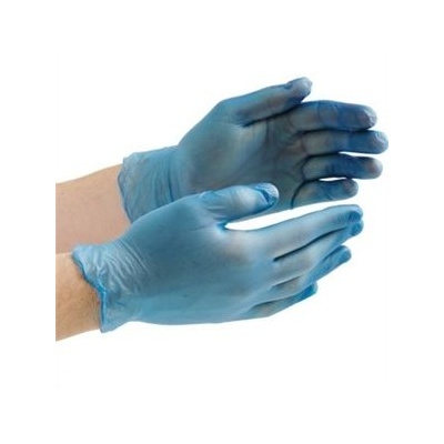Vinyl Gloves Blue S Low Powder