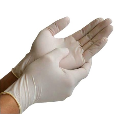 Latex Gloves White XS Low Powder 