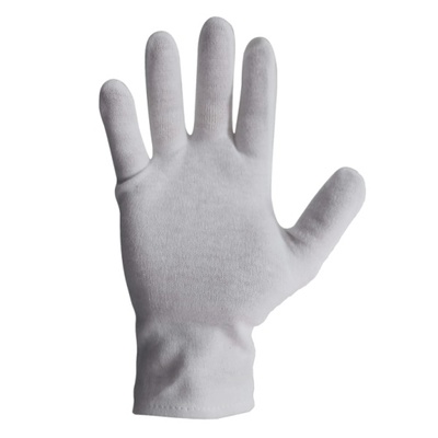 Cotton Liner Gloves  M Hemmed Cuff
