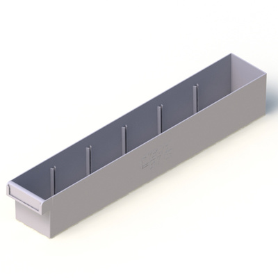 Parts Trays B27 626mm x 100mm x 100mm Grey